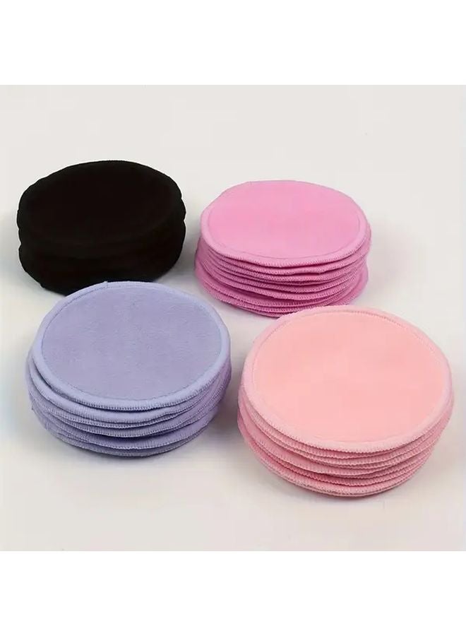 Pudding Powder Velvet Makeup Remover Pads 10 Pack Reusable Hydrophilic PU Cleansing Pads Unscented - Image 2